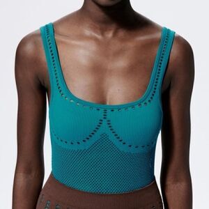 NWT Zara Seamless Perforated Women’s Bodysuit